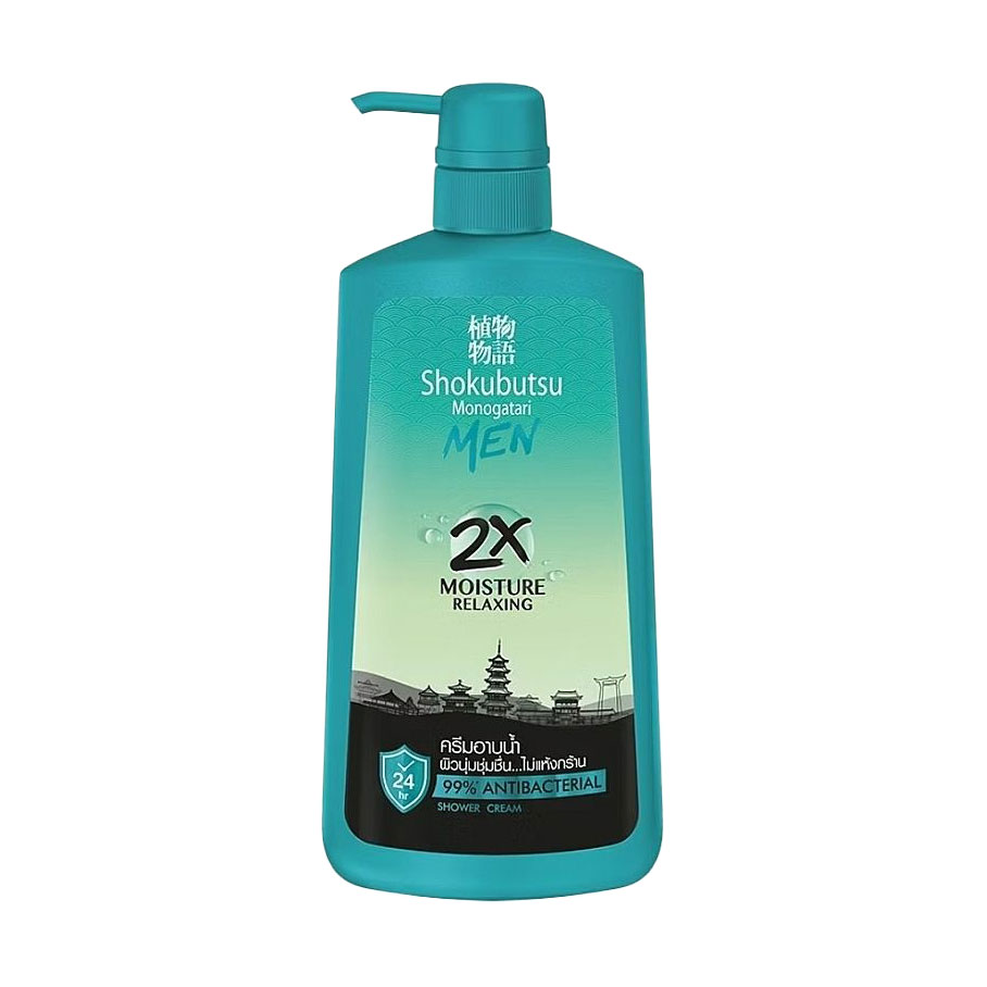 Чоловічий крем-гель для душу Shokubutsu Monogatari Moisture Relaxing Men Shower Cream, 450 мл